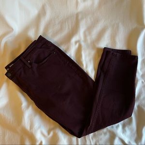 AVAVIV brand burgundy jeans size 14.